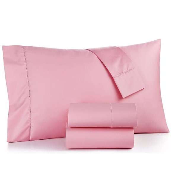 new CHERRY BLOSSOM PINK Charter Club 550 TC Cotton CAL KING Extra-Deep Sheet Set - Picture 3 of 11